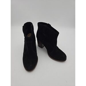 SPLENDID Black Suede Pull On‎ Ankle Boots Sz 9